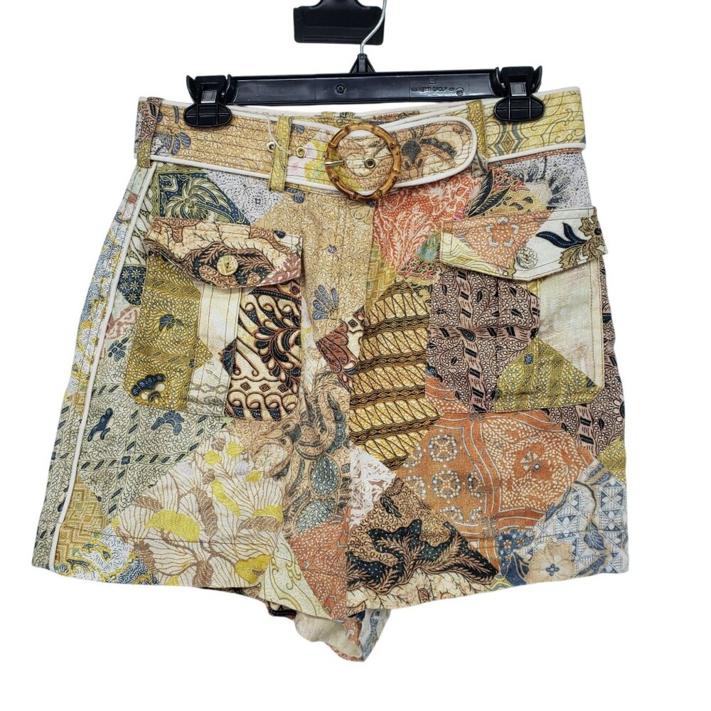 Zimmermann Brightside Piped Batik Patch High Wais… - image 1